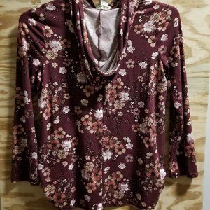 Banana Lemon Women's Shirt‎ Large Sakura/Cherry Blossoms, red/pink